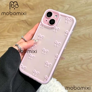 เคสสําหรับ OPPO A3 A3X A5 PRO A3 PRO A17 Simple เต็มหน้าจอโบว์กันกระแทกเคสโทรศัพท์มือถือ TPU