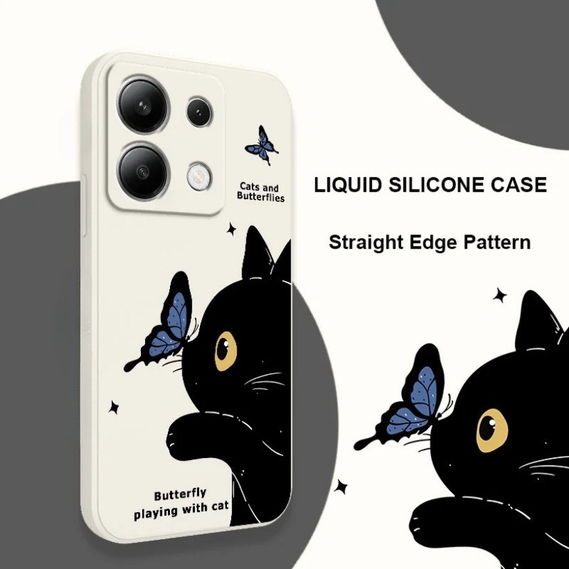 แมวผีเสื้อเคสโทรศัพท์สําหรับ Huawei Nova 13i 7i 3i 4e 5T Y70 Y71 Y72 Y7A Y9S Y9 Prime 2019 ป้องกันซิ