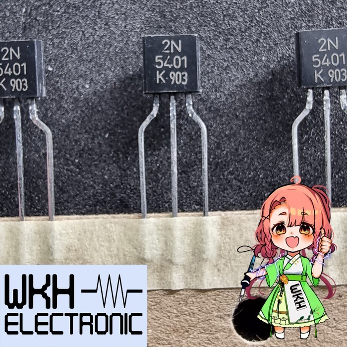EWR27 ทรานซิสเตอร์ต้นฉบับ 2N5401 TR 2N 5401 2N5401-AT/P PNP 600mA 150V TO-92