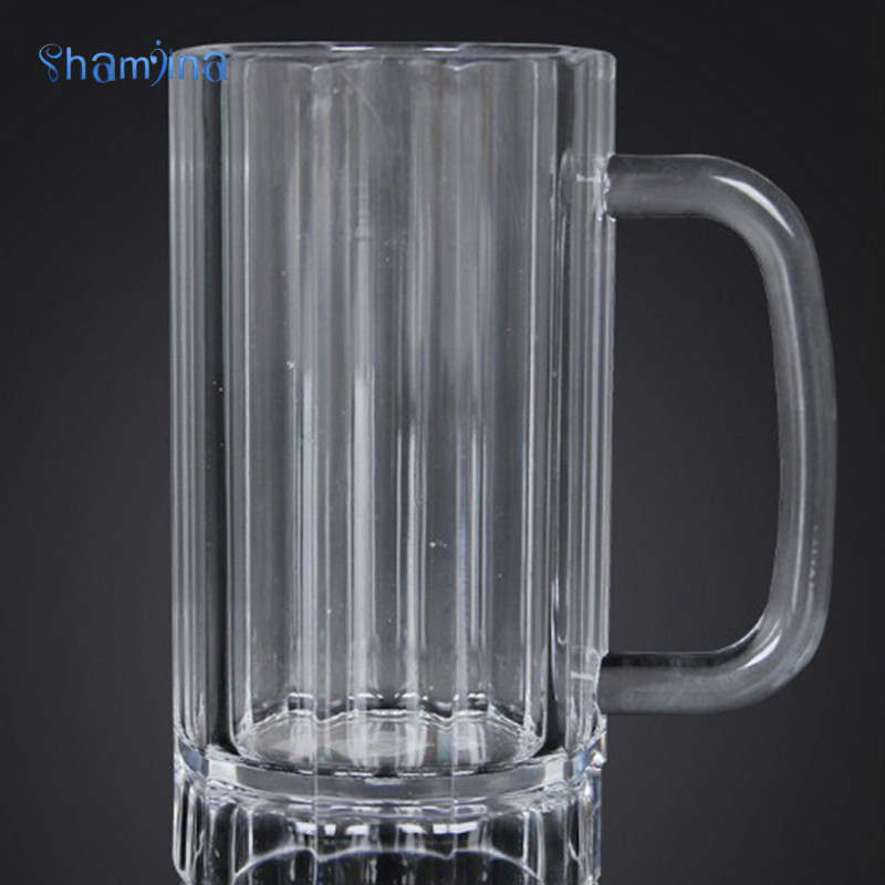 [Shamjina] แก้วเบียร์พลาสติกใส Wine Shot - 15.7 X 7.5cm - (177.5-Ounces)