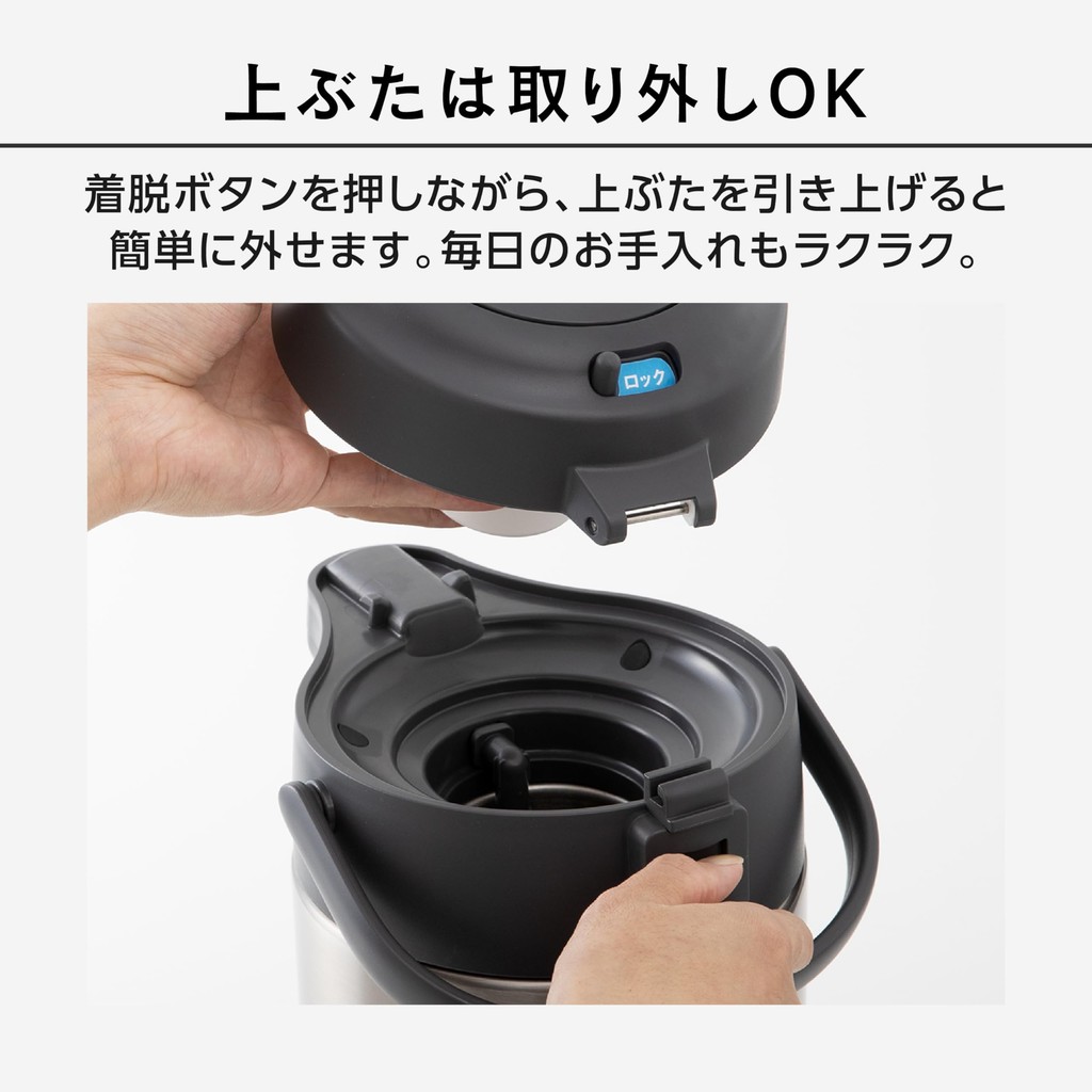 Peacock Stainless Steel Air Pot - Insulated, Energy-Saving, Wide Mouth, 2.2L/3L/4L for Tabletop UseDirect from Japan
 - รูปที่ 3