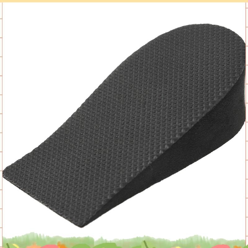 Super 2 ชิ้น 1.5 "เพิ่มความสูงส้นยกแผ่นโฟม Insoles สีดํา