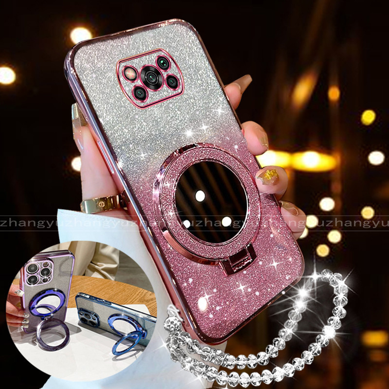 สําหรับ Poco X3 NFC PRO Clear กรณีหนาชุบซิลิโคน Shock Proof เคสโทรศัพท์ CCCCA17