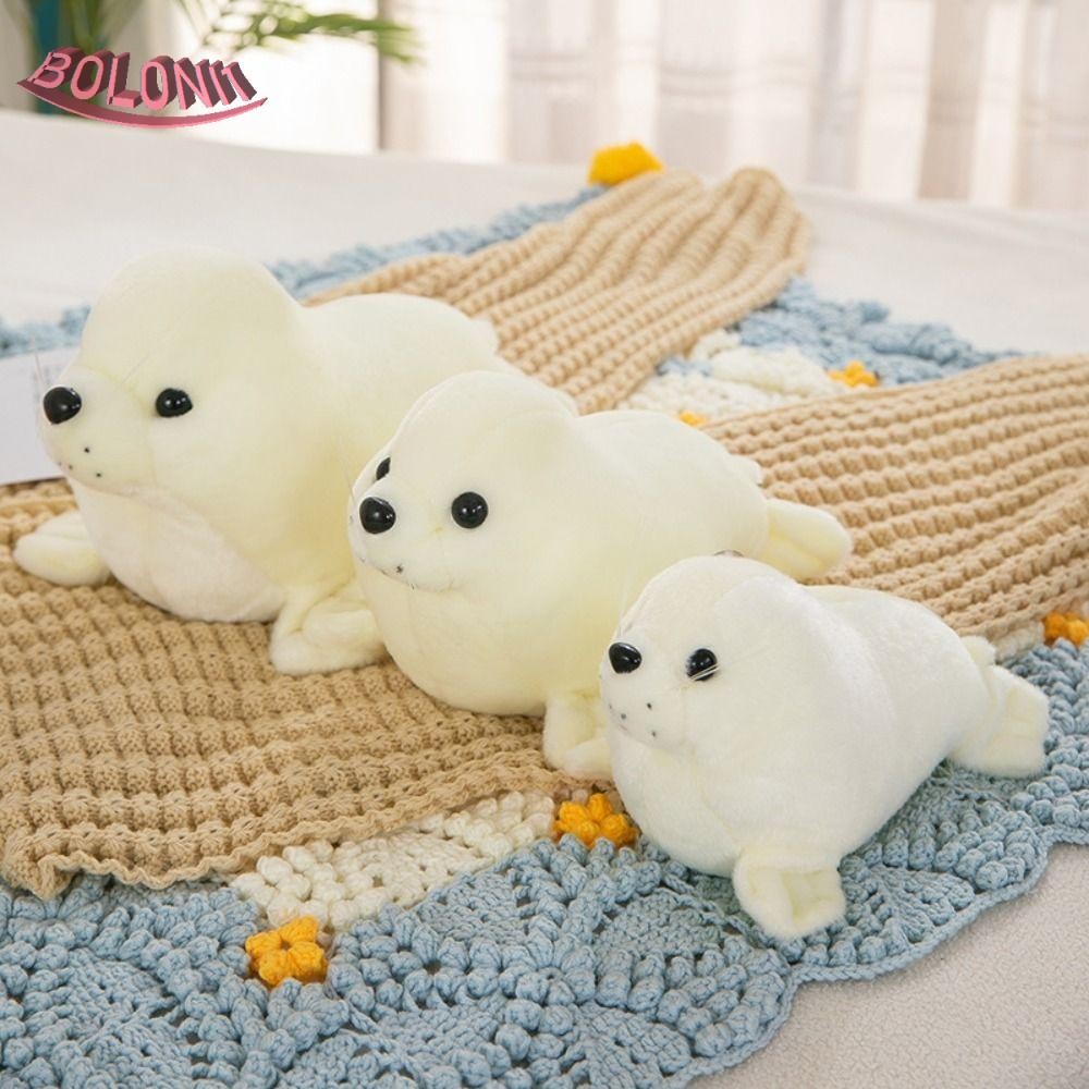 BO Seal Plush ตุ๊กตาของเล่น,หมอนสัตว์น่ารัก Seal Plush ตุ๊กตา, Cozy น่ารัก Plushy Soft Sea Lion Plus