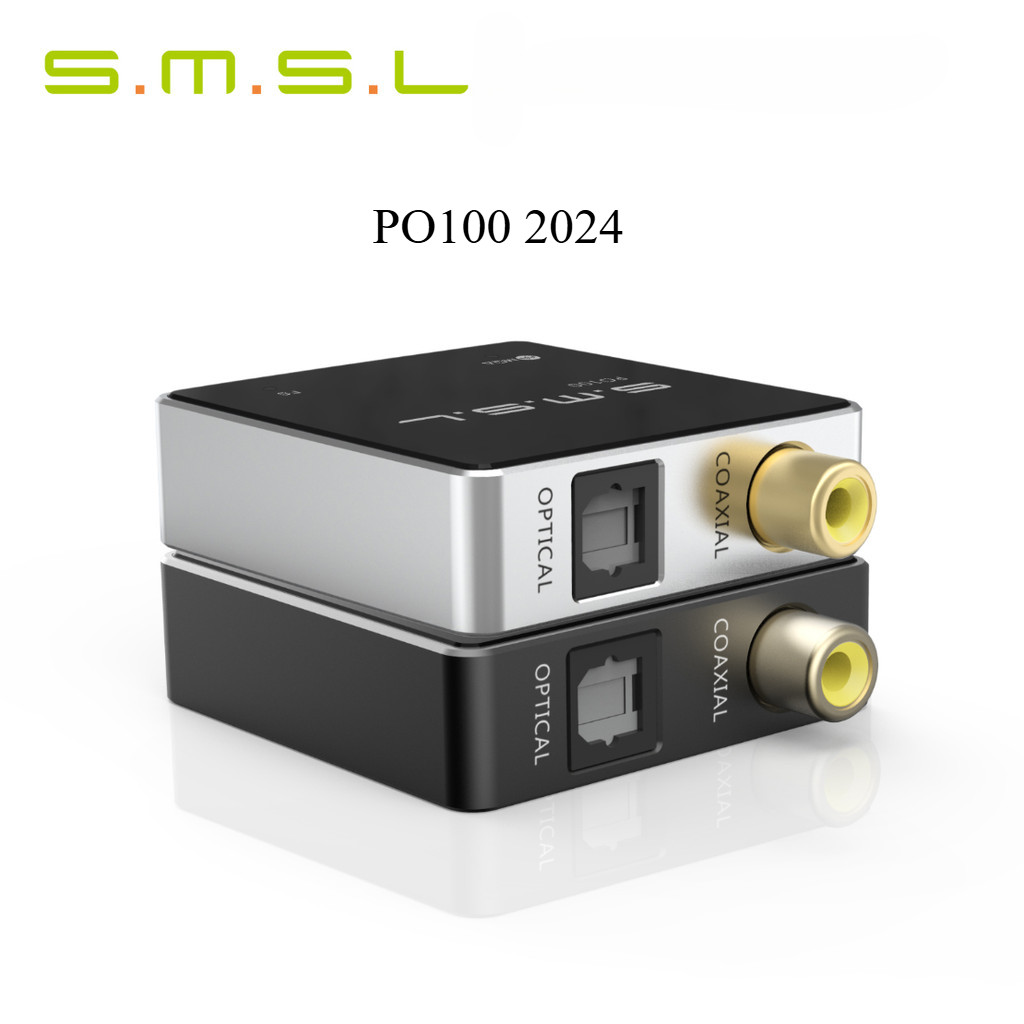 ใหม่ SMSL PO100 2024 อินเทอร์เฟซดิจิตอล USB DSD DOP64 XMOS XU316 TYPE-C อินพุต OPT/COAX เอาต์พุต