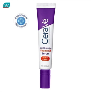 Cerave เซราวี สกิน รีนิววิ่ง วิตามินซี เซรั่ม 30 มล. เซรั่มบำรุงผิวหน้า วิตามินซีเข้มข้น 10