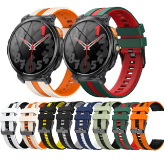 สําหรับ AXON Mega Strap สายซิลิโคนสองสีเปลี่ยนสายรัดข้อมือ