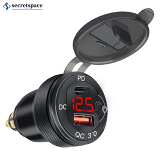 Secretspace Aluminium USB Charger PD Dual QC 3.0 Quick Charg…