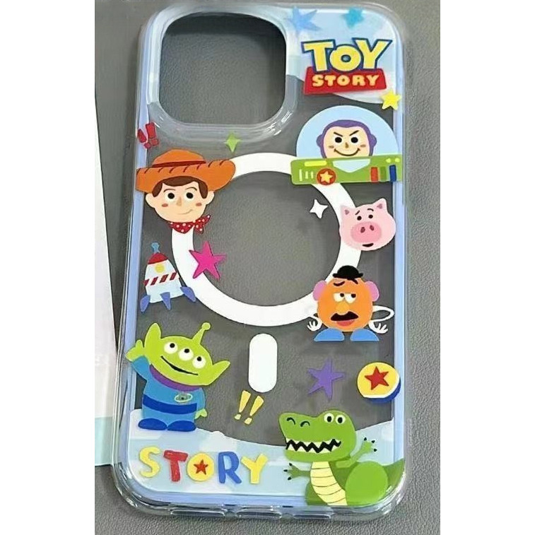 Cute Toy Story Magnetic Transparent Phone Case 11 12 Promax 13 14 plus 15 16 Pro