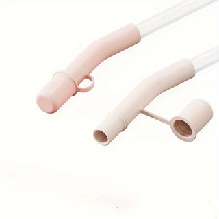 ซิลิโคนนํามาใช้ใหม่หมวกฟางป้องกันฝุ่นดื่มหมวกฟางที่มีหลอดขยาย สแตนลีย์ ถ้วยอุปกรณ์เสริมหมวกฟาง