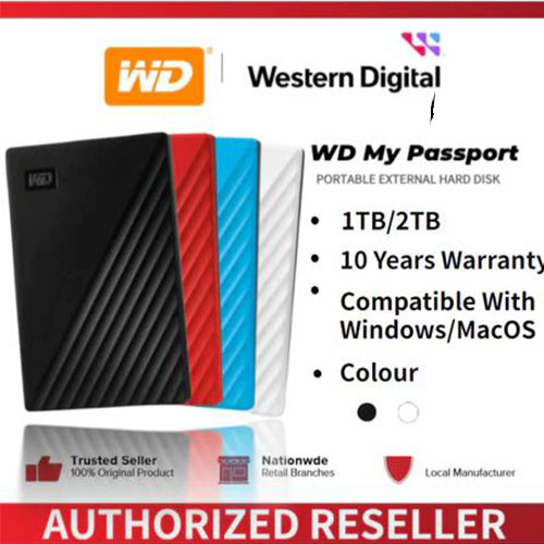 New Western Digital Hard Drive Hdd External Hard drive My space capacity WD 1TB/2TB