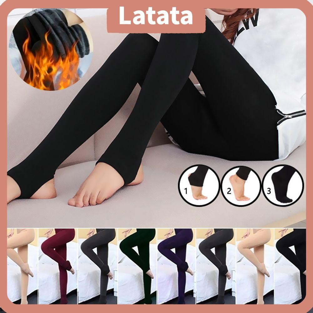 Lata Tights Warm Seamless Winter Pantyhose