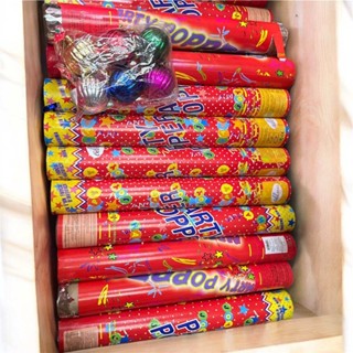 [1กล่อง 12 ชิ้น]พลุกระดาษ พลุดึง แบบบิดหมุน พลุปีใหม่ พร้อมส…