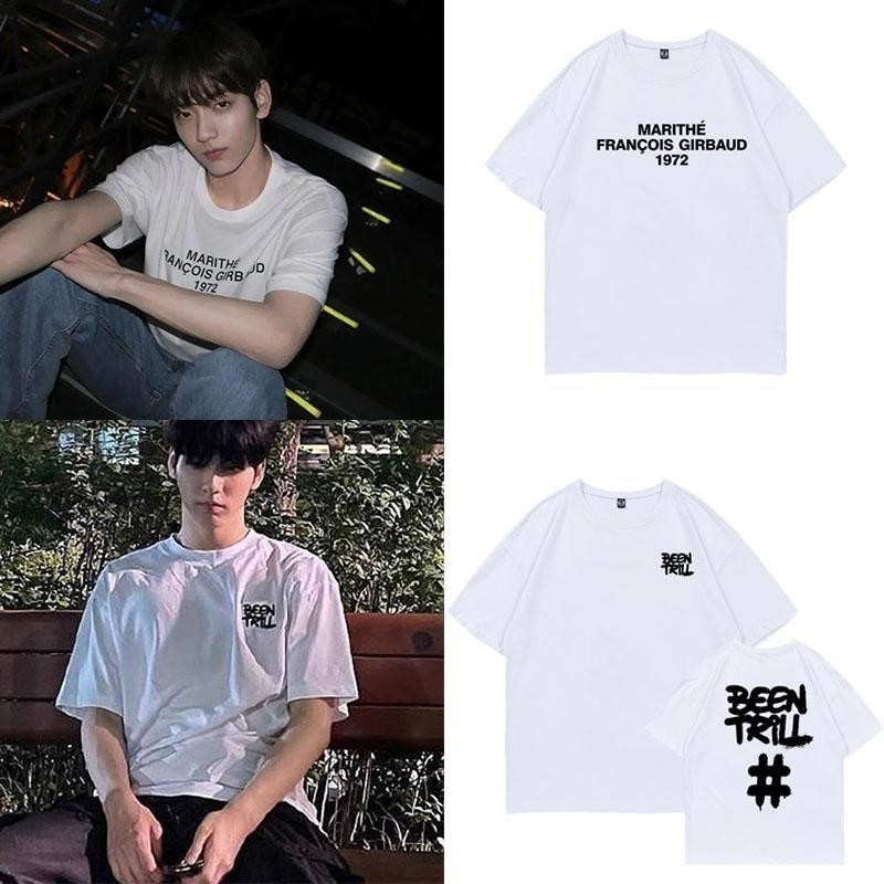 Kpop TXT Soobin คอกลมแขนสั้นเสื้อยืดฮิปฮอป