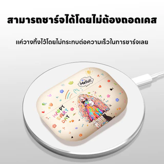 เคสหูฟังซิลิโคนนิ่ม เคสป้องกันหูฟัง ลายการ์ตูน เคสหูฟังลายการ์ตูนน่ารัก ซิลิโคนนิ่ม กันรอยขีดข่วน สำหรับAirpods3/4/Pro2
