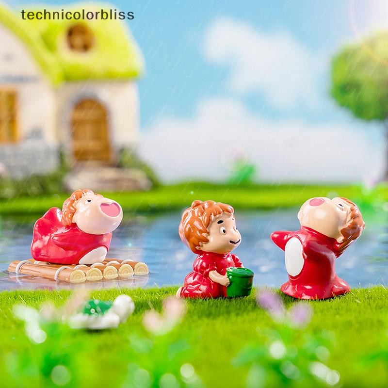 Tcbs อะนิเมะรูปน่ารักปลาทองเจ้าหญิง Ponyo ปลาทอง Ji เรซิ่น Miniature Figurine DIY ตกแต่งบ้านเดสก์ท็อปเครื่องประดับขนาดเล็ก Bliss