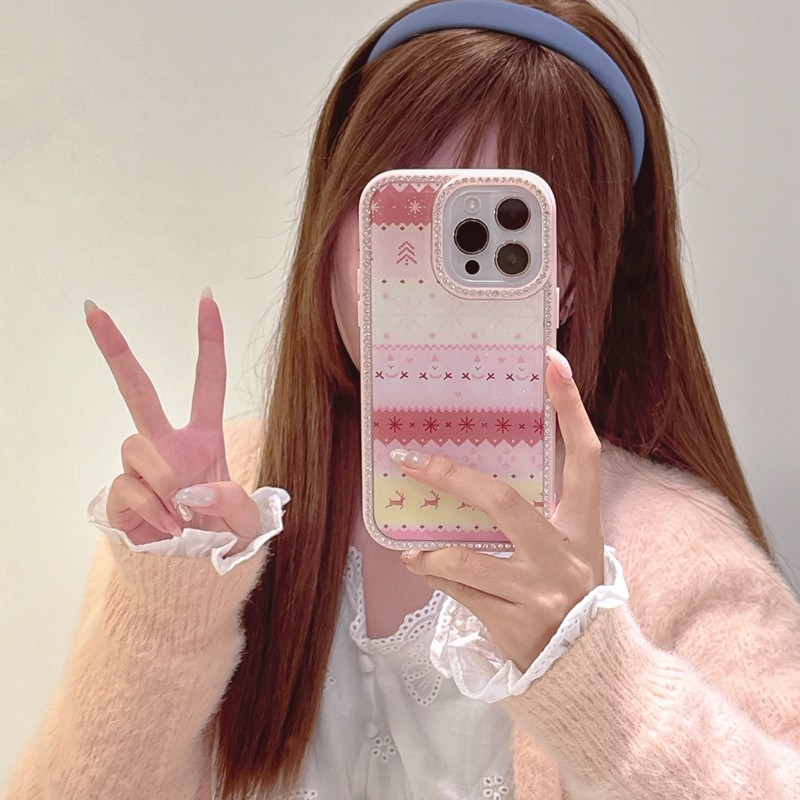 เคสโทรศัพท์ Snowman Diamond เหมาะสําหรับ iPhone16 15 14Pro 13 Pro Max แฟชั่น