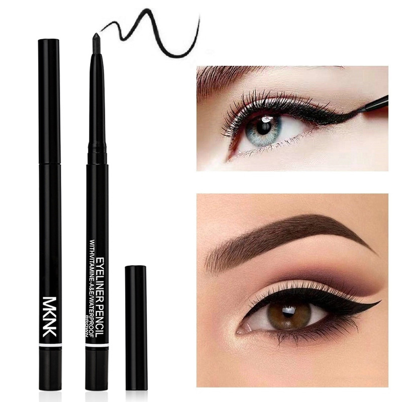 PY.th MKNK อายไลเนอร์ แบบดินสอ หมุนแบบอัตโนมัติ แห้งเร็ว กันน้ำ กันเหงื่อ เส้นคมชัด 24 ชั่วโมง