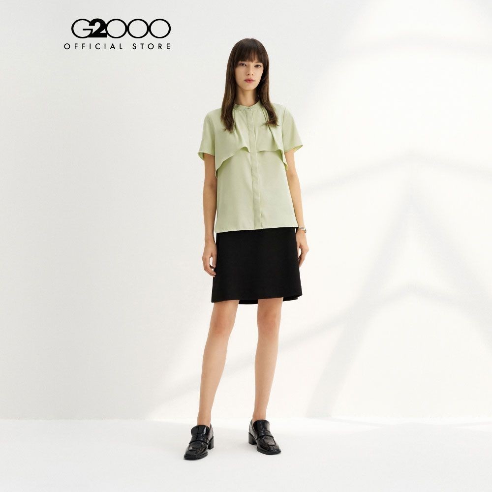G2000 เสื้อเบลาส์สำหรับผู้หญิง ทรง Regular Fit รุ่น 4124111150 LIGHT GREEN