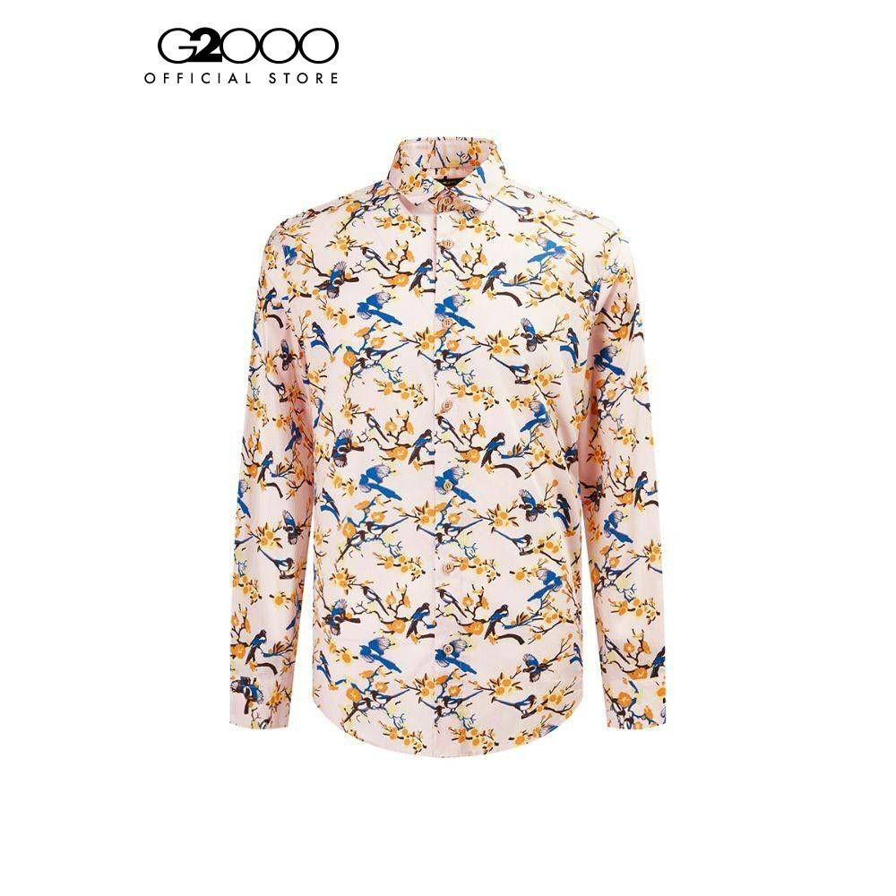 G2000 เสื้อเชิ้ตแขนยาวลำลองสำหรับผู้ชาย ทรง SMART FIT รุ่น 3912063222 PINK