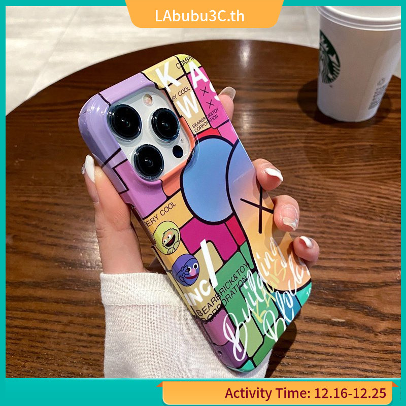 เคสโทรศัพท์มือถืออะคริลิคแข็ง กันกระแทก ลายหมี Violent Sesame Street สําหรับ IPhone 14 13 11 12 Pro MAX XR X XS MAX