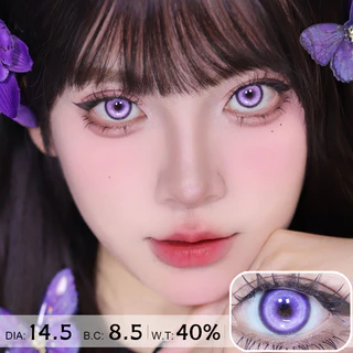 Jewelens คอสเพลย์คอนแทคเลนส์สีฮาโลวีนอะนิเมะ Softlens Koi สีม่วงนักเรียน