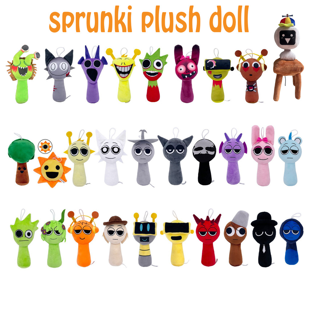Sprunki Plush Doll Sprunki Incredibox ของเล่นตุ๊กตาของขวัญคริสต์มาสสําหรับเด็ก