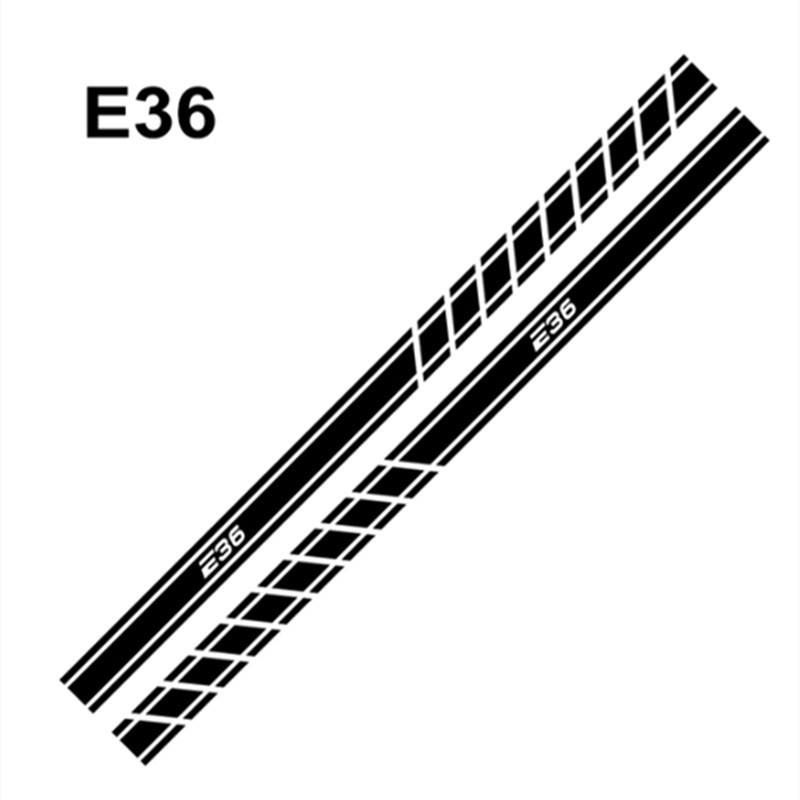 สติกเกอร์ติดรถสำหรับกระโปรงข้าง BMW E36สติกเกอร์ปรับแต่งประตูรถ a932