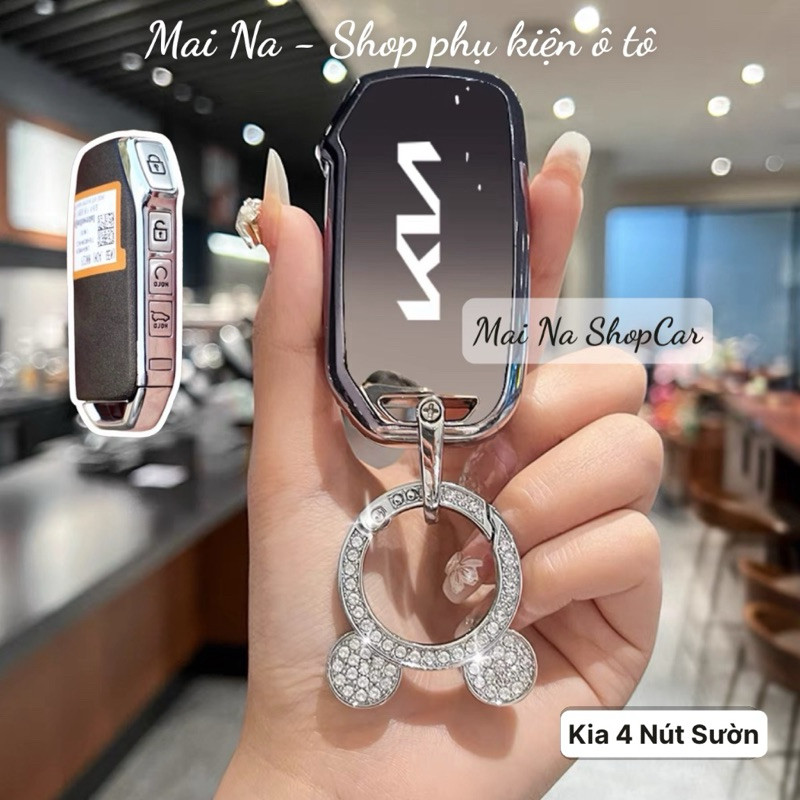 Kia key กรณีฝาครอบป้องกันกุญแจสําหรับ Kia SONET 2024, K3 K5 ใหม่, Carens, Kia Sportage ,Sorento 2022-2024 พรีเมี่ยม TPU case-ombre โลโก้