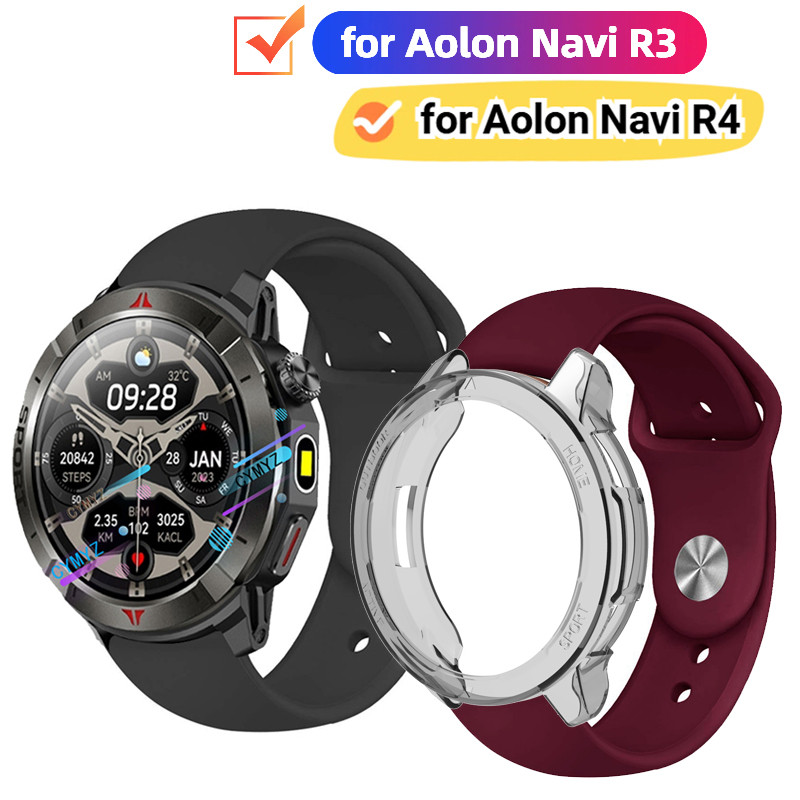 Aolon Navi R3 R4 strap สายซิลิโคนสําหรับ Aolon Navi R4 strap สายรัดข้อมือกีฬา Aolon Navi R3 R4 case 