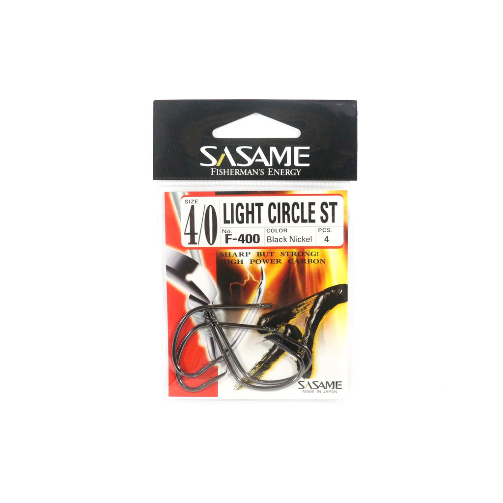 Sasame F-400 Light Circle ST Bait Hook ขนาด 4/0 (4638)