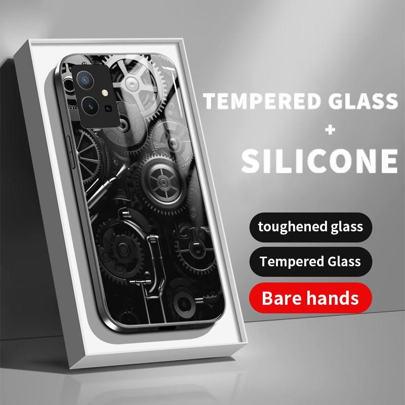 เหมาะสำหรับ VIVO Y75 5G Y75 4G Y75S Y72 Y73 Y76 Y7s Y85 Y89 กรณีโทรศัพท์แฟชั่นเคส Cool Pinion