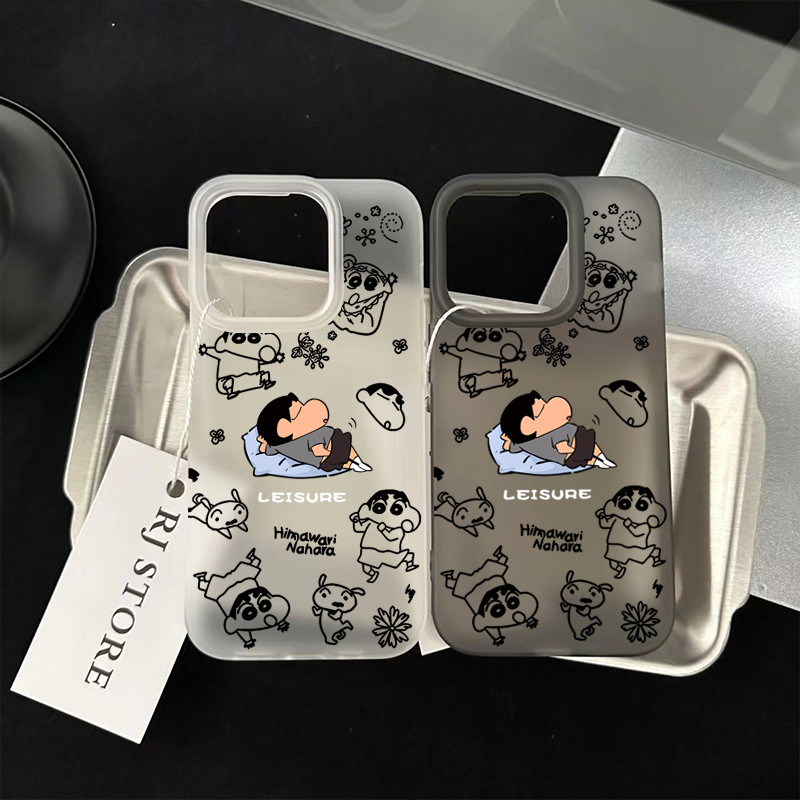 เคสโทรศัพท์นุ่มและป้องกันกระแทก for iPhone11 12 13 14 15 16Pro Max XR XS X 7/8Pนอนหลับเสี่ยวซิน