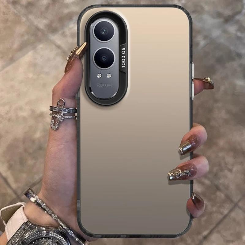 สําหรับ OnePlus Nord CE4 Lite1 + Nord CE4 Lite Nord CE4 Lite ce 4 lite กรณีหรูหราโลหะ Aurora ผิวสีเม