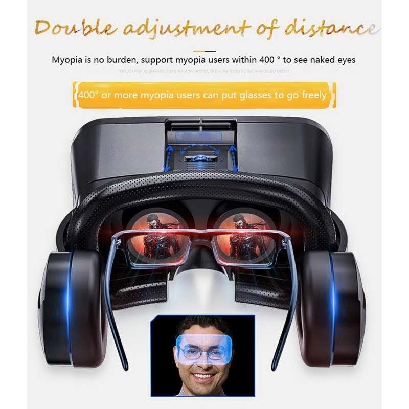 🚀ส่งเร็ว🚀แว่นตา VR 3D แว่นตาเสมือนจริง VRPARK J50 สำหรับ iPhone Android เกมสมาร์ทโฟน thumbnail 6