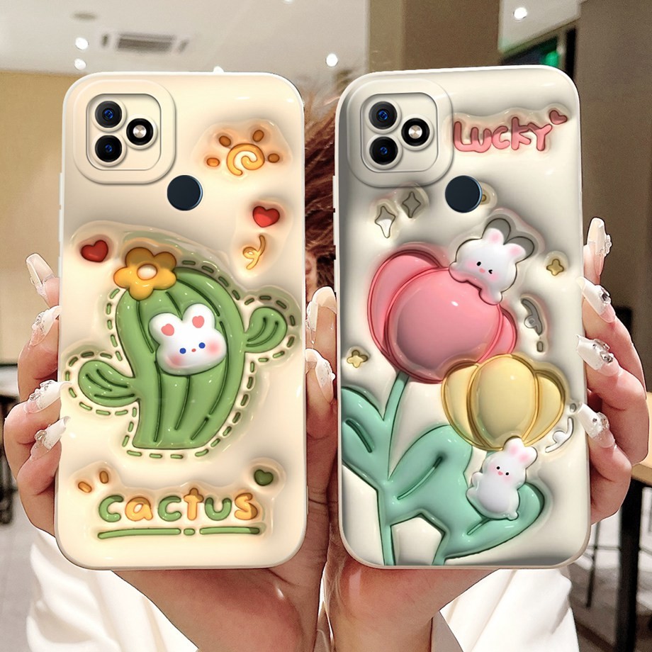 ปลอกสําหรับ Itel P36 Vision 1 Plus เคสโทรศัพท์กระบองเพชรดอกไม้ Matte Soft ซิลิโคน Proective Shell สํ