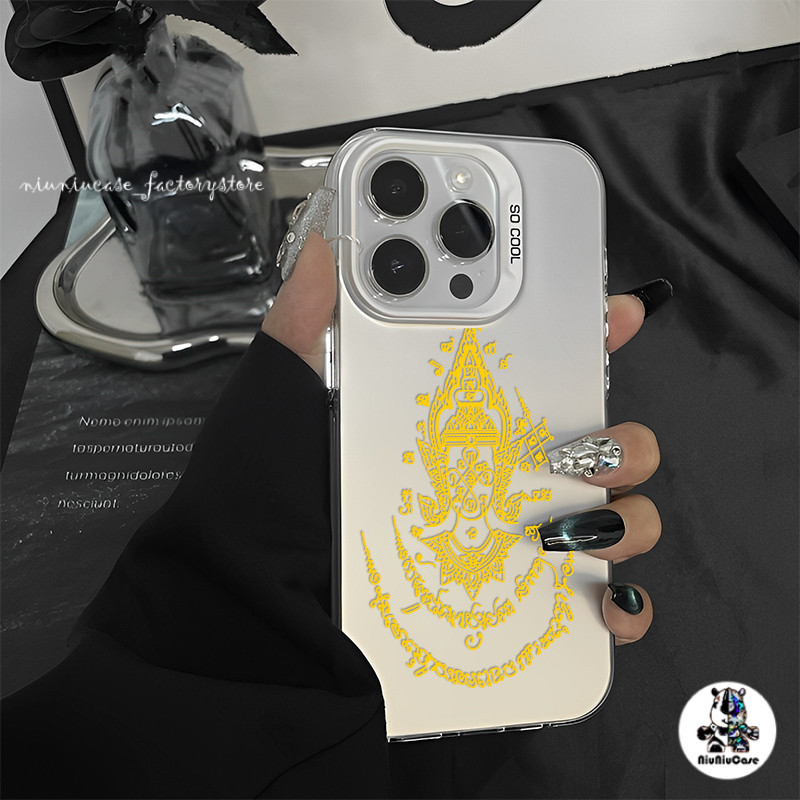 พระไตรปิฎกไทยลวดลาย เคสไอโฟนหรูหราไฮโซ เคสโทรศัพท์ For IPhone 11 13 12 14 15 16 Pro Max 8P 7P Plus X XR XS Max SE เคส