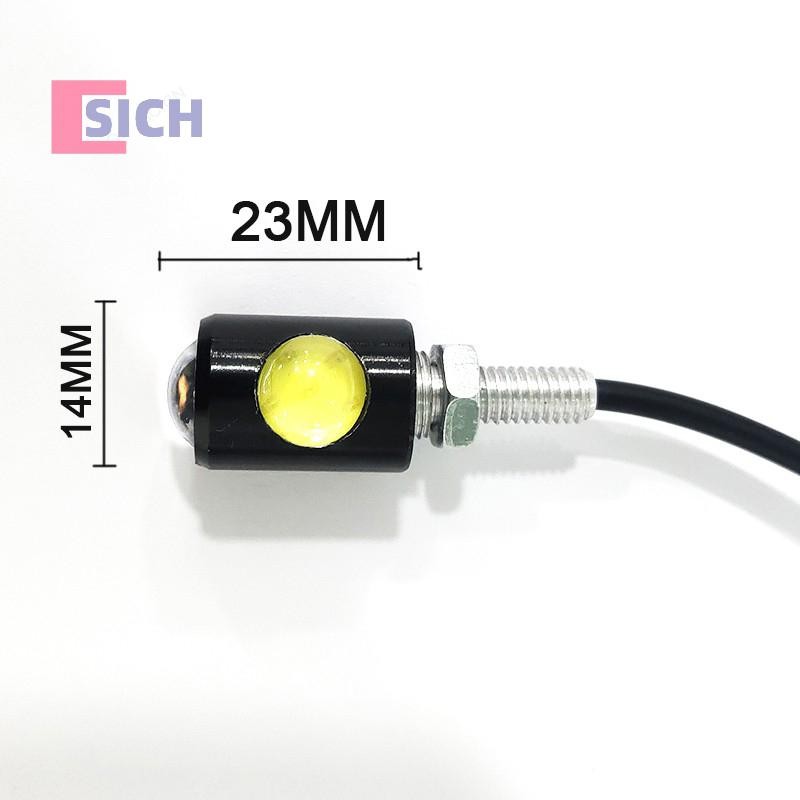 [Sich] Creative Motorcycle Signal Lamp License Plate Light หลอดไฟ LED Eye Shape Turn Indicator Super Bright ติดตั้งง่ายใหม่ ราคา ถูกที่สุด ดีลบีเคเค แกลเลอรีภาพที่ 6