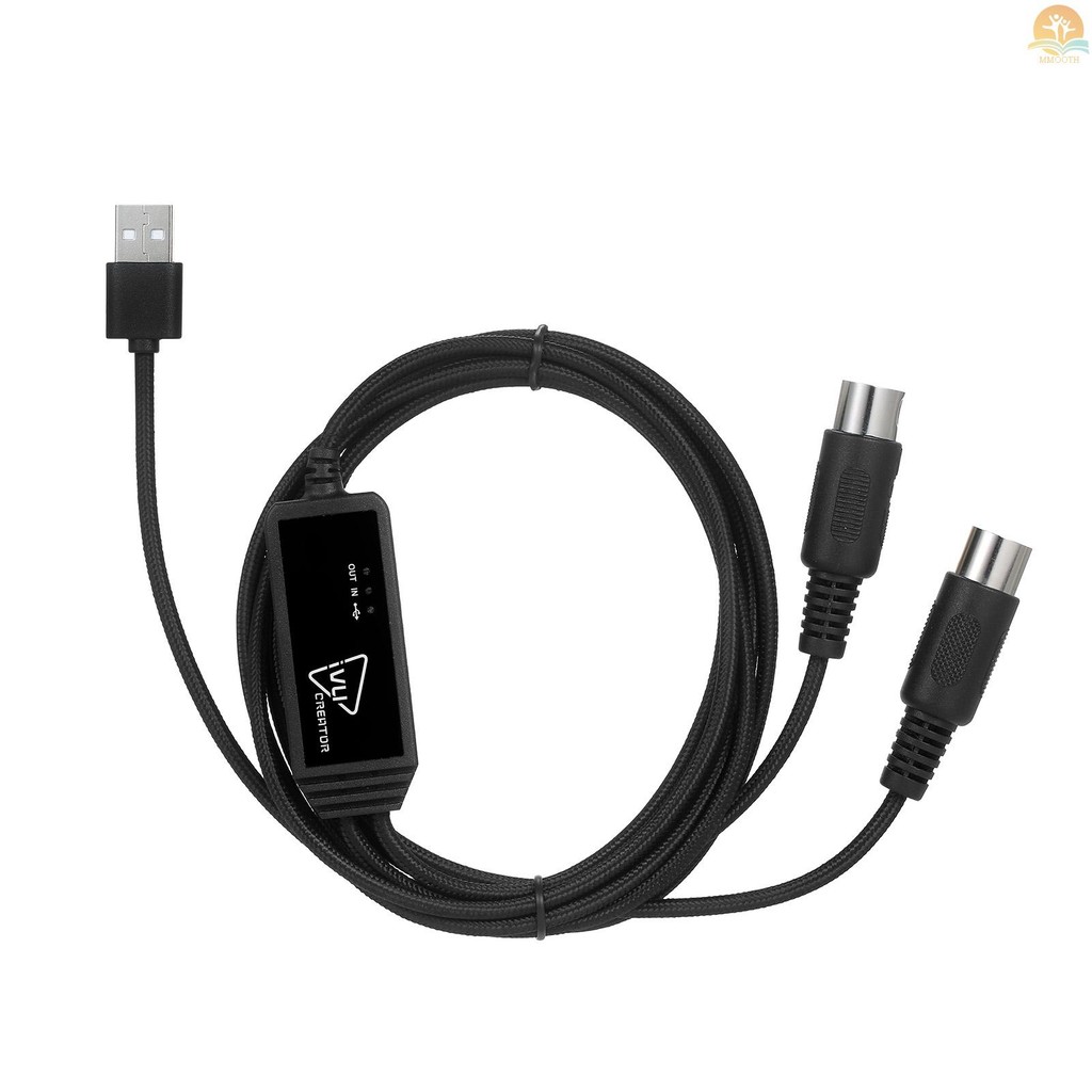 Fast Ship IVU CREATOR Universal MIDI Cable 5 Pin MIDI to USB Cable Converter Adapter ใช้งานร่วมกับ O