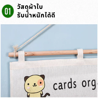 COD ปฏิทินออมเงิน 30 กริด วัสดุผ้าใบ ช่องเสียบธนบัตร สามารถแขวนได้ DIY