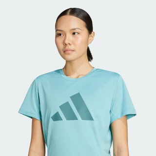 adidas วิ่ง เสื้อยืด Run It ผู้หญิง สีเทอร์คอยส์ JM5758