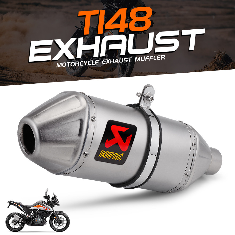 51MM universal รถจักรยานยนต์ท่อไอเสียท่อไอเสียสําหรับ CRF250 CRF300 RALLY CRF150 T148 รถจักรยานยนต์ท่อไอเสีย