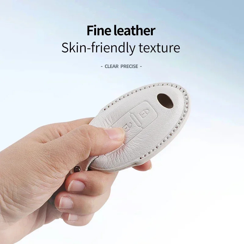 For Infiniti Q50L/QX60/QX70L Fashion GoatSkin Leather Car Remote Key Sheepskin Cover Case Shell Keyc