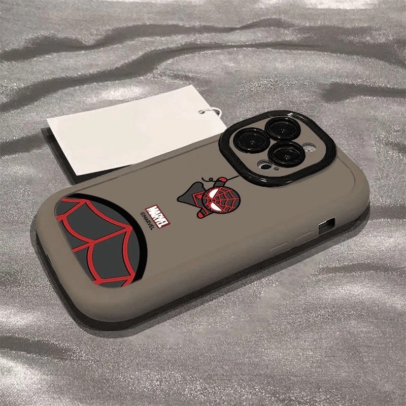 สําหรับiphone 16 15 14 13 12 11 Pro MAX X XR XS MAX 7 8 Plusเคสโทรศัพท์ปกอ่อนน่ารักการ์ตูนหลากสีSpider Man
