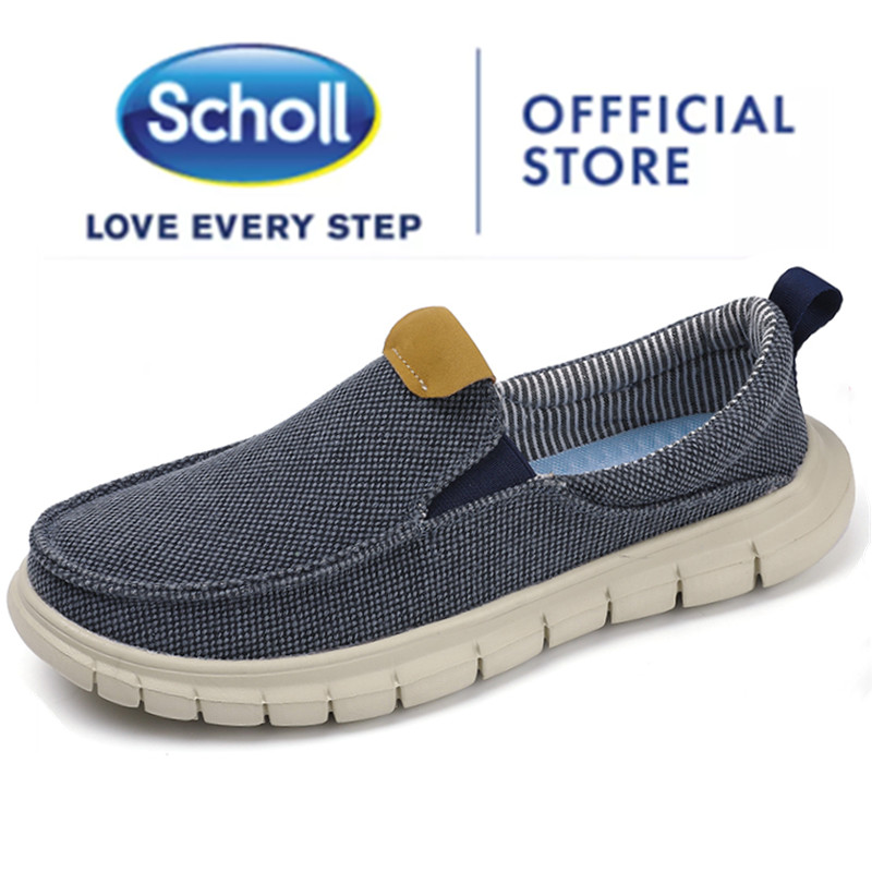 Scholl รองเท้าผู้ชาย  รองเท้าผ้าใบผู้ชายรองเท้าขนาดใหญ่ 45 46 47 48