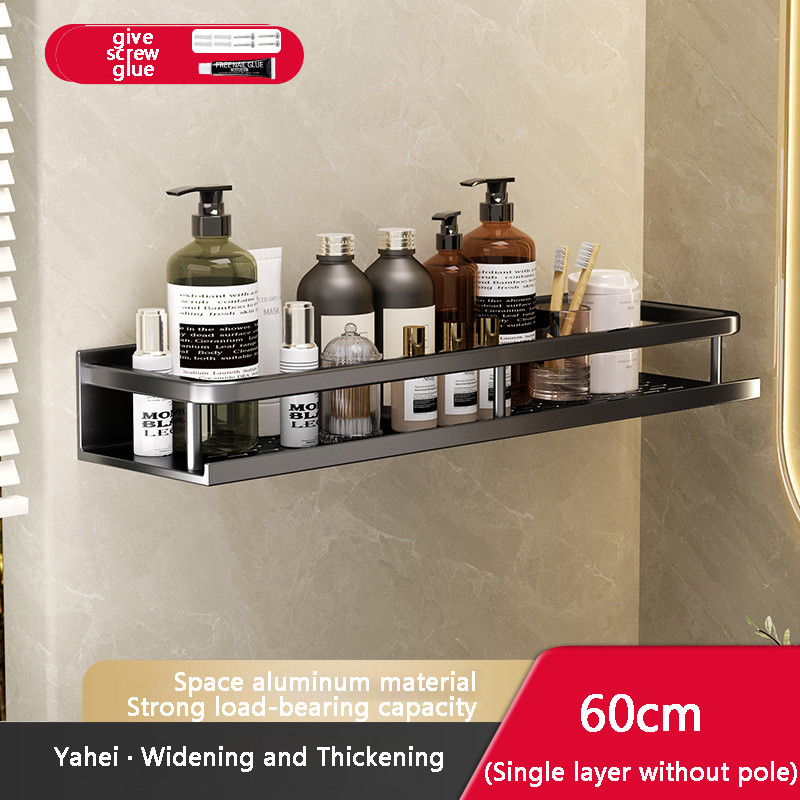 Toilet shelves, bathroom toilet, washbasin, washbasin, shower gel, wall storage shelves, no punching