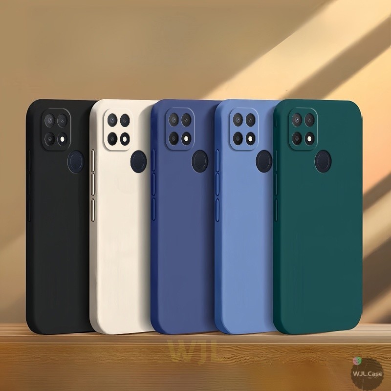 เคส OPPO A15 A15S เคสนิ่มโทรศัพท์มือถือซิลิโคนสีลูกกวาดเรียบง่าย YT