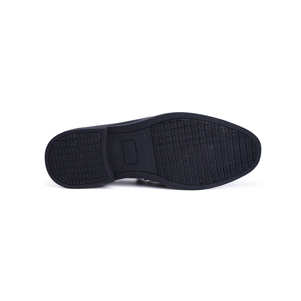 Hush Puppies รองเท้าผู้ชาย รุ่น HP 8HDFPP075A - สีดำ (รองเท้าทางการหนังสังเคราะห์ แบบสวม)