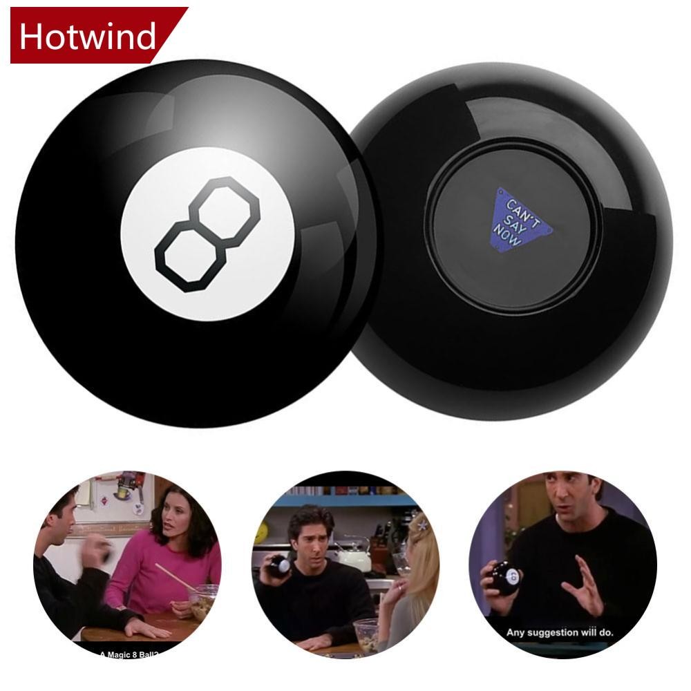 HTT คําทํานาย Ball 10 ซม.Magic 8 Ball Prophecy สีดํา 8 Magic Ball Magic Props ใหม่แปลกของขวัญของเล่น