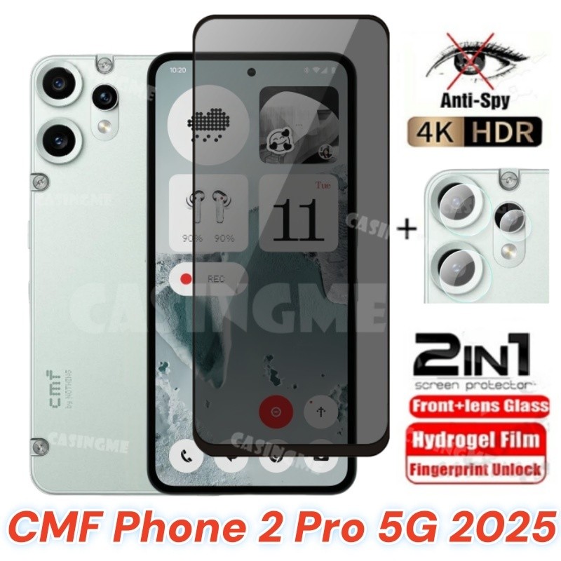 สําหรับ CMF โทรศัพท์ 2 Pro 5G 2025 กระจกนิรภัยส่วนตัว Anti-Spy คลุมทั้งหมดปกป้องหน้าจอ Anti Peek ฟิล์มความเป็นส่วนตัวสําหรับ CMFPhone2Pro CMF โทรศัพท์ 1 CMFPhone1 2025 Anti Peek ฟิล์มความเป็นส่วนตัว